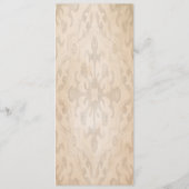 Oranje Citrusboom Blossom Waterverf Bruiloft Menu (Achterkant)