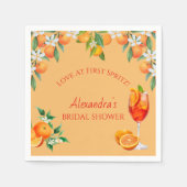 Oranje citrusliefde op het First Spritz Vrijgezell Servet (Voorkant)