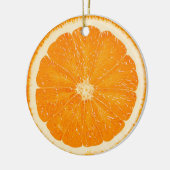 Oranje citrussierplant keramisch ornament (Links)