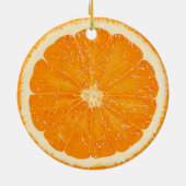 Oranje citrussierplant keramisch ornament (Achterkant)