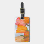 Oranje citrustulpen bagagelabel (Voorkant verticaal)