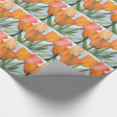 Oranje citrustulpen cadeaupapier (Hoek)