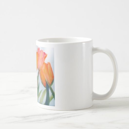 Oranje citrustulpen koffiemok (Rechts)
