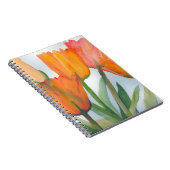 Oranje citrustulpen notitieboek (Rechterzijde)