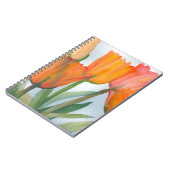 Oranje citrustulpen notitieboek (Linkerzijde)