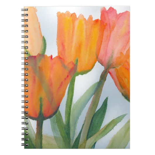 Oranje citrustulpen notitieboek (Voorkant)