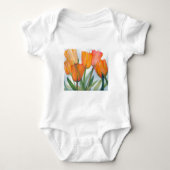 Oranje citrustulpen romper (Voorkant)