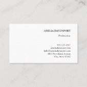 Oranje citrusvrucht retro patroon visitekaartje (Achterkant)