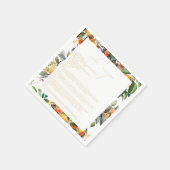 Oranje citrusvruchten-bruiloft-Cake Recipe Servet (Hoek)