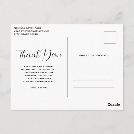 Oranje citrusvruchten retro patroon dank u briefkaart (Achterkant)