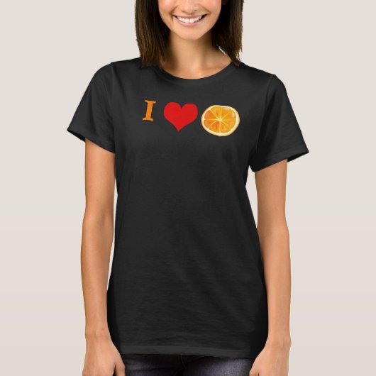 Oranje citrusvruchten t-shirt (Voorkant)