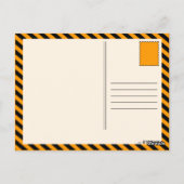 oranje cityschap briefkaart (Achterkant)