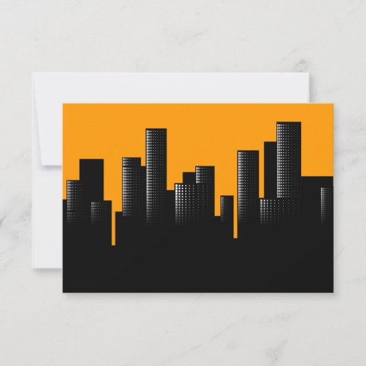 oranje cityschap kaart (Voorkant)