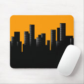 oranje cityschap muismat (Met muis)