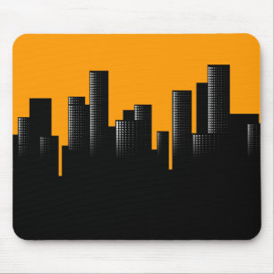 oranje cityschap muismat
