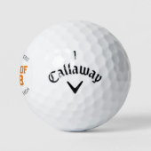 Oranje Classic Varsity Afstuderen Klasse Cadeau Golfballen (Logo)
