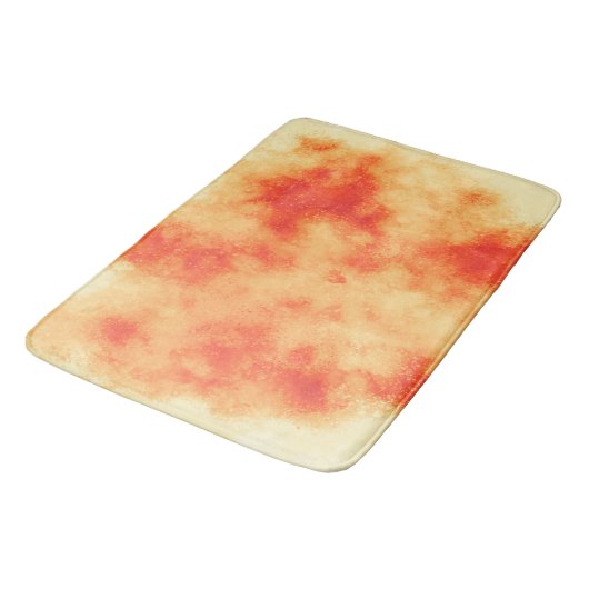 Oranje Cloud Effect Bath Mat (Gekanteld)