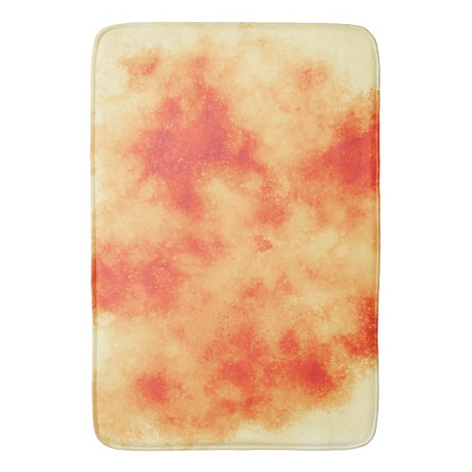 Oranje Cloud Effect Bath Mat (Voorkant Verticaal)