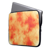 Oranje Cloud Effect Electronics Bag Laptop Sleeve (Voorkant Links)