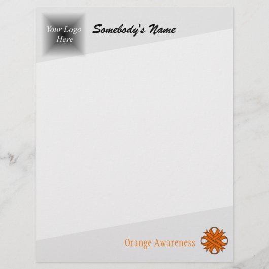Oranje Clover Ribbon door Kenneth Yoncich (Voorkant)