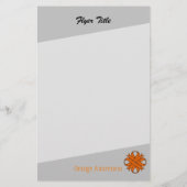 Oranje Clover Ribbon door Kenneth Yoncich Flyer (Achterkant)