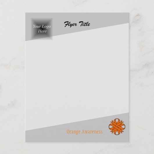 Oranje Clover Ribbon door Kenneth Yoncich Flyer (Voorkant)