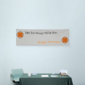 Oranje Clover Ribbon door Kenneth Yoncich Spandoek (Beurs)