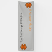 Oranje Clover Ribbon door Kenneth Yoncich Spandoek (Verticaal)