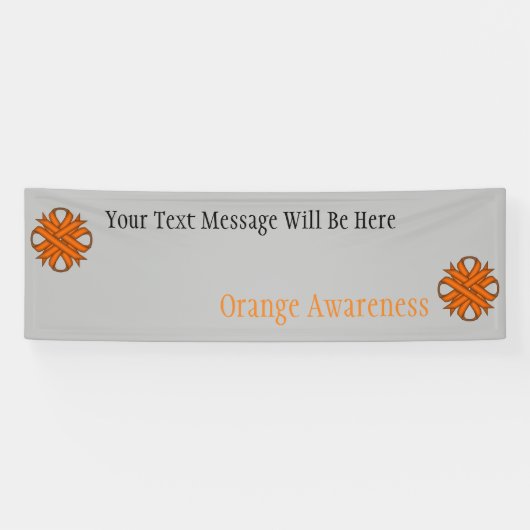 Oranje Clover Ribbon door Kenneth Yoncich Spandoek (Horizontaal)