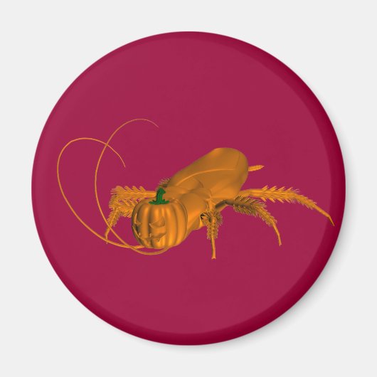 Oranje Cockroach Magneet (Voorkant)