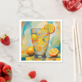 Oranje Cocktail AI art servet (Insitu)