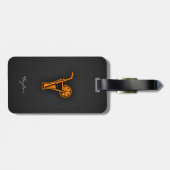 Oranje cocktail bagagelabel (Achterkant horizontaal)