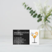 Oranje cocktail Drinken | Mixology Bartend Visitekaartje (Staand voorkant)