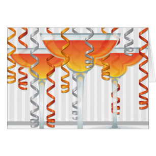 Oranje cocktail en lint