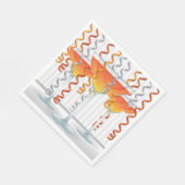 Oranje cocktail en lint servetten (Hoek)