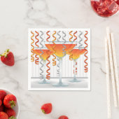 Oranje cocktail en lint servetten (Insitu)