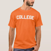Oranje college t-shirt (Voorkant)
