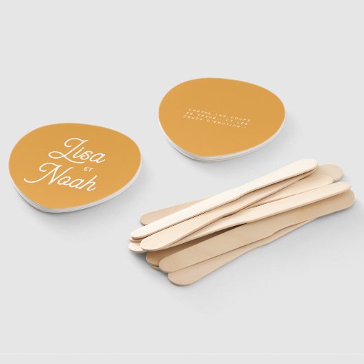 Oranje Colorus-schakel Handwaaier (Niet-gemonteerd)