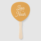 Oranje Colorus-schakel Handwaaier (Voorkant)