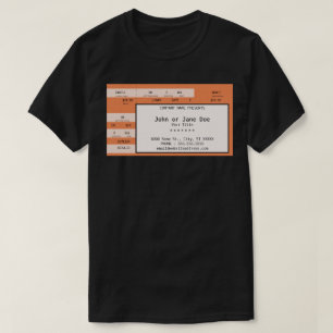 oranje concertkaartje t-shirt