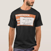 oranje concertkaartje t-shirt (Voorkant)