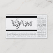 oranje concertkaartje visitekaartje (Achterkant)