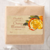 Oranje conservenlabel etiket (Insitu)