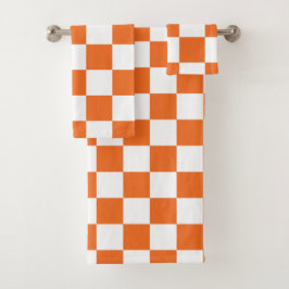 Oranje controlebord bad handdoek