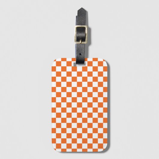 Oranje controlebord bagagelabel (Voorkant (verticaal))