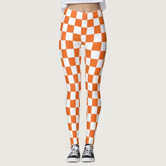 Oranje controlebord leggings (Voorkant)