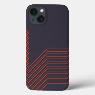 Oranje, coole, eenvoudige driehoekige decoratieve Case-Mate iPhone case