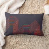 Oranje, coole, eenvoudige driehoekige decoratieve  kussen (Deken)