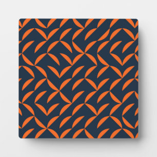 Oranje, coole, moderne, trendy golvende illustrati fotoplaat