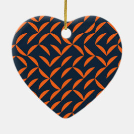 Oranje, coole, moderne, trendy golvende illustrati keramisch ornament